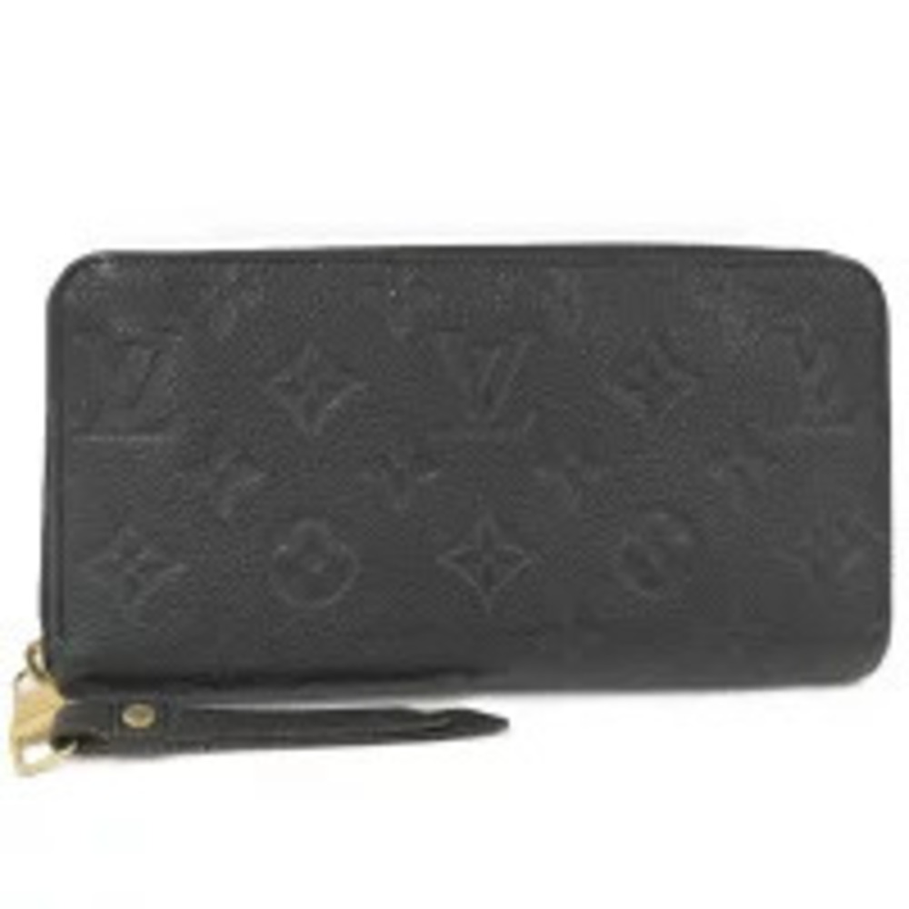 LOUIS VUITTON Zippy Wallet Monogram Empreinte Noir Black